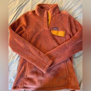 Patagonia Synchilla Salmon/Orange Snap Pullover